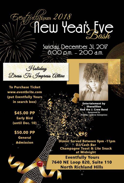 Invitation to Eventfully Yours 2018’s New Year’s Eve Bash