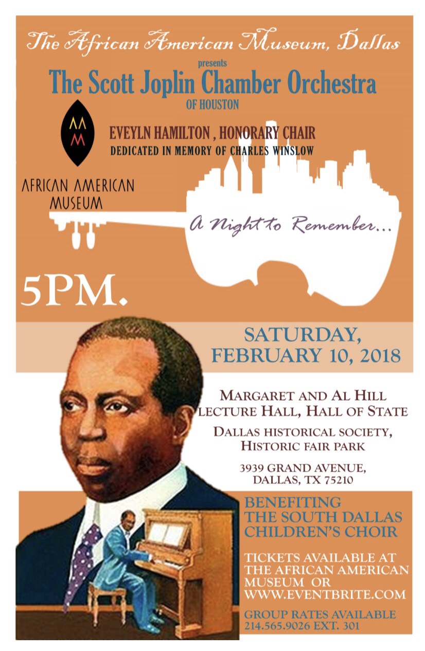 Scott Joplin Chamber Orchestra of Houston to Perform at Fair Park I