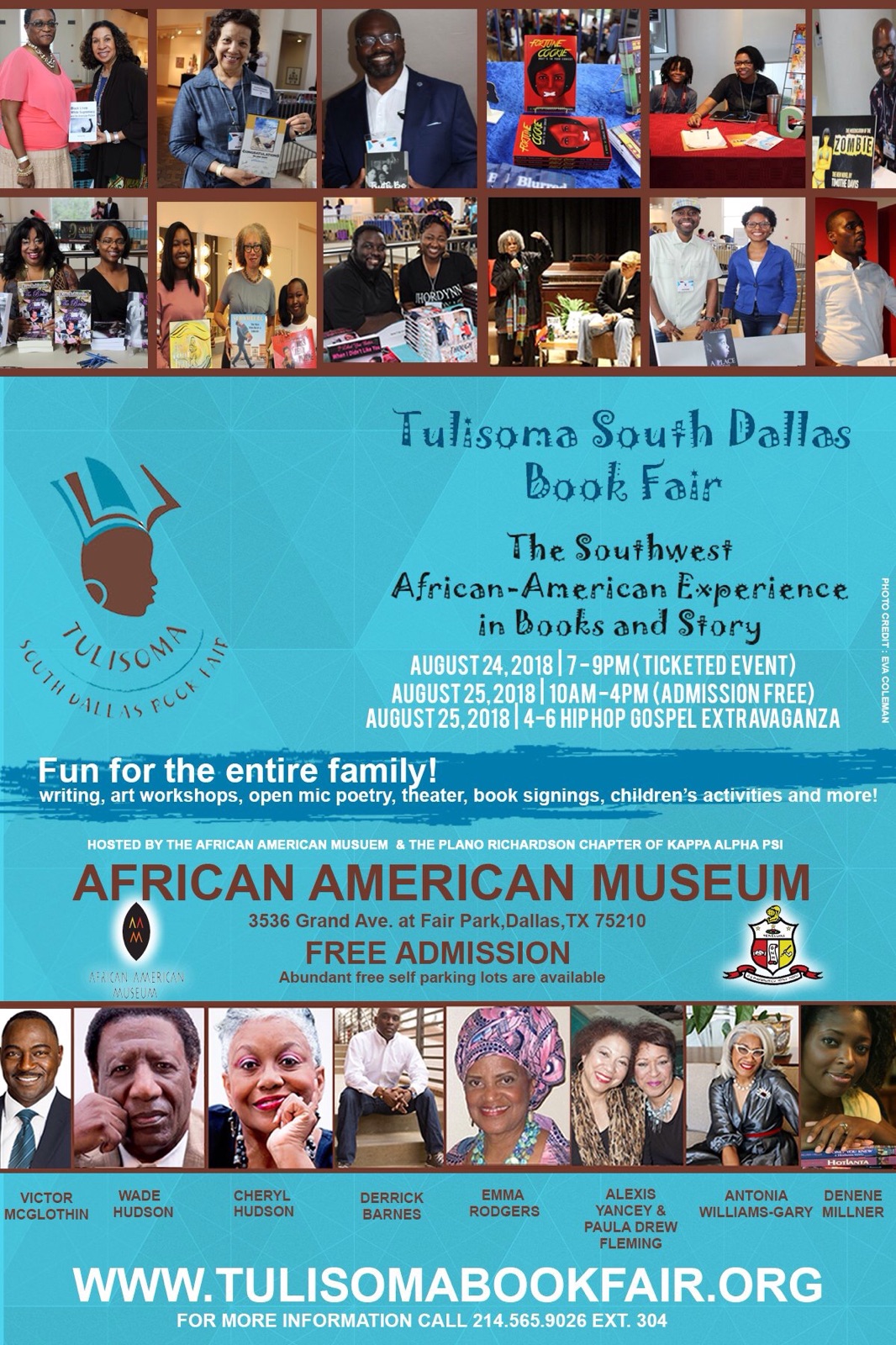Tulisoma South Dallas Book Fair: 8/24-25/18