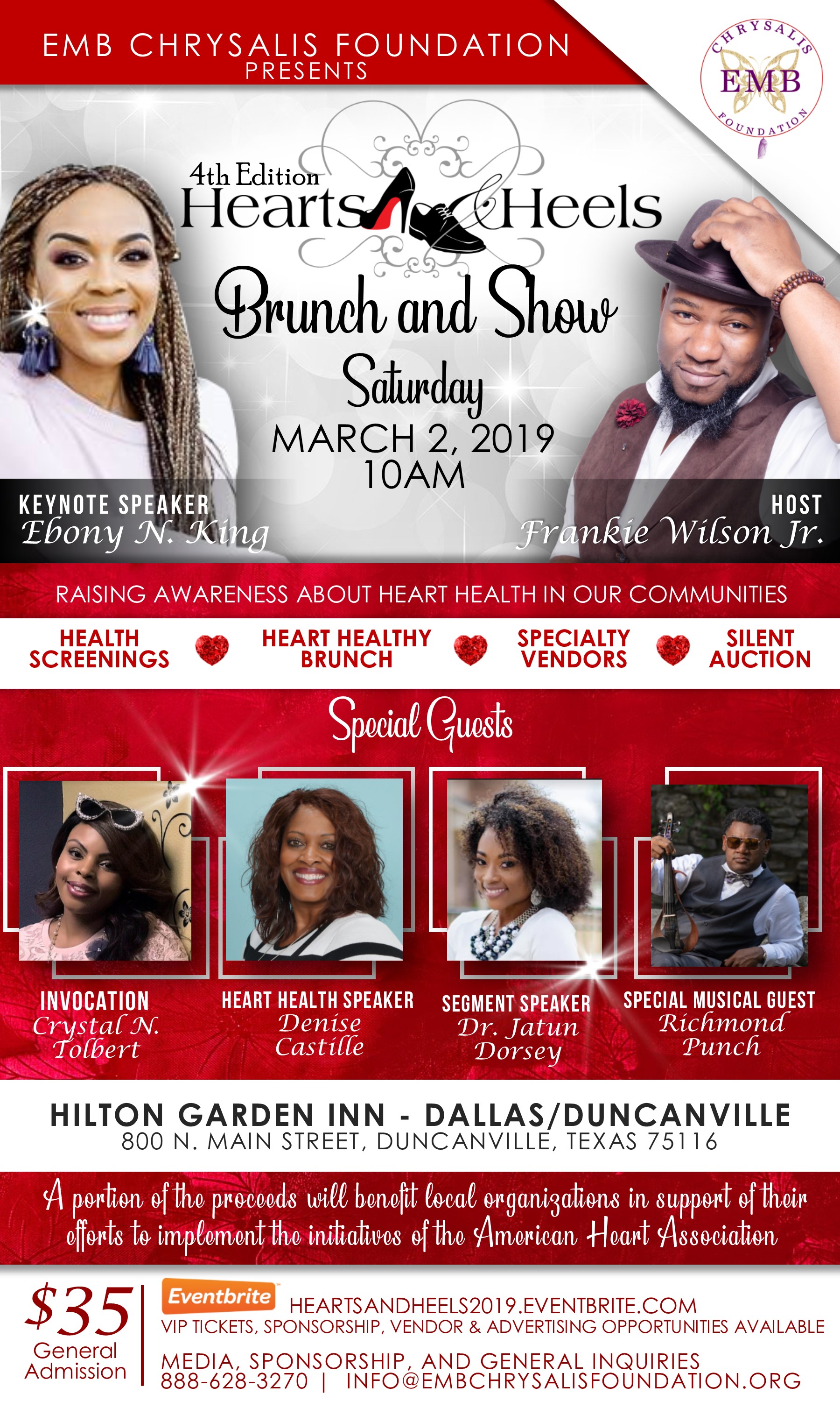 Hearts & Heels Brunch and Show to Take Place on March 2