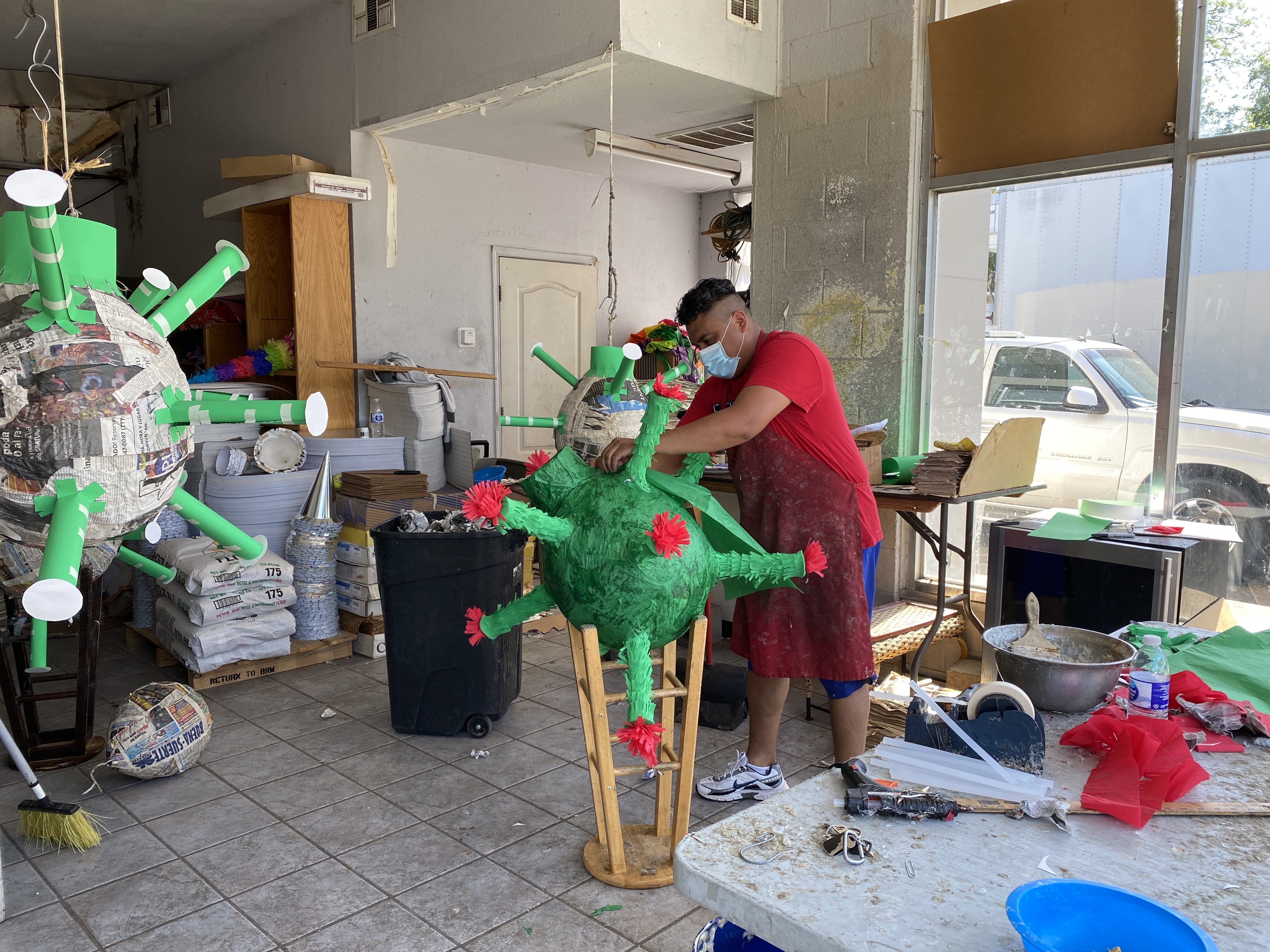 Coronavirus Piñatas are Big Business for Store That Reopens