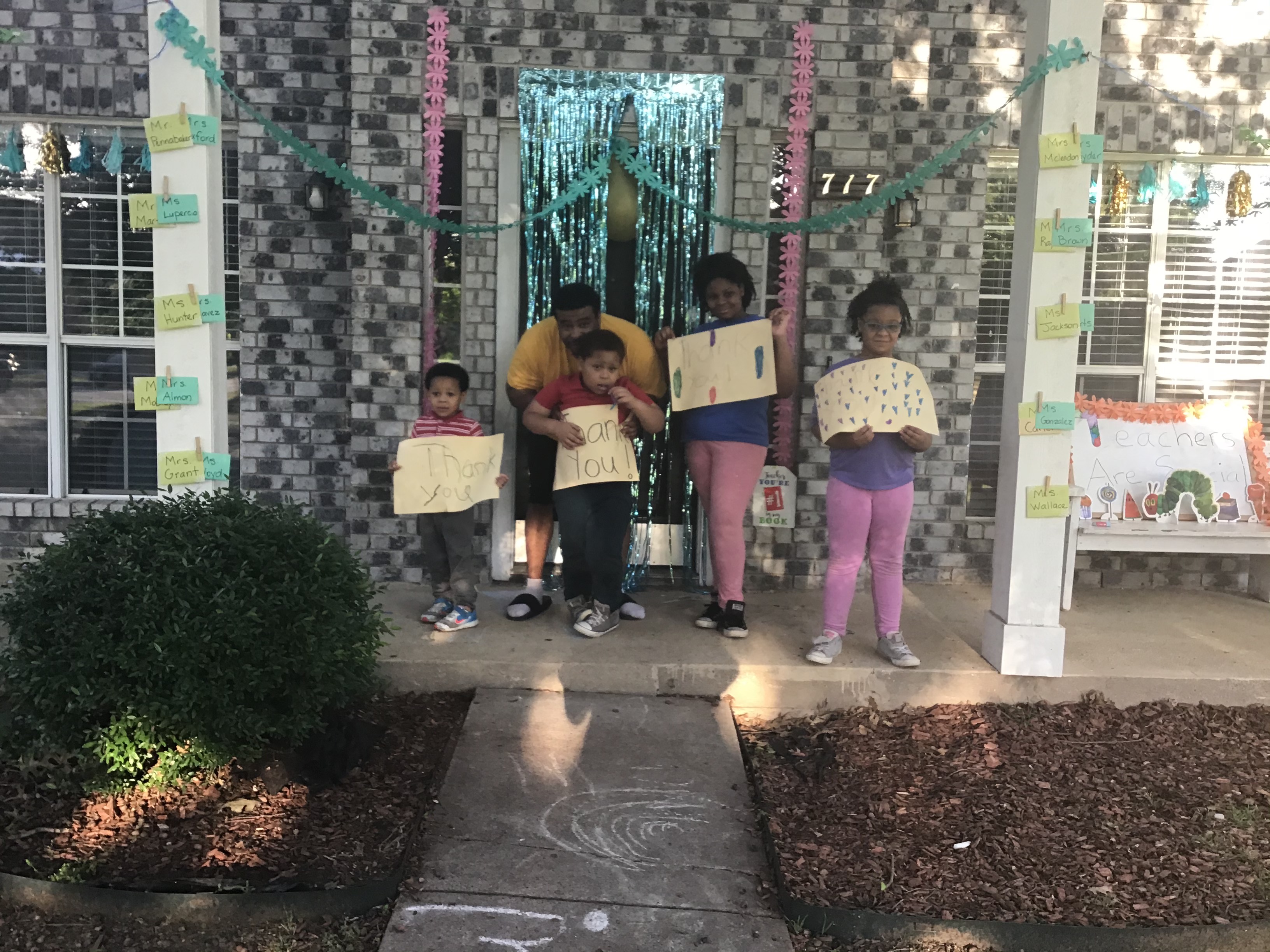 Ruby Young Site Coordinator Creates Front Porch Celebration for Campus Teachers
