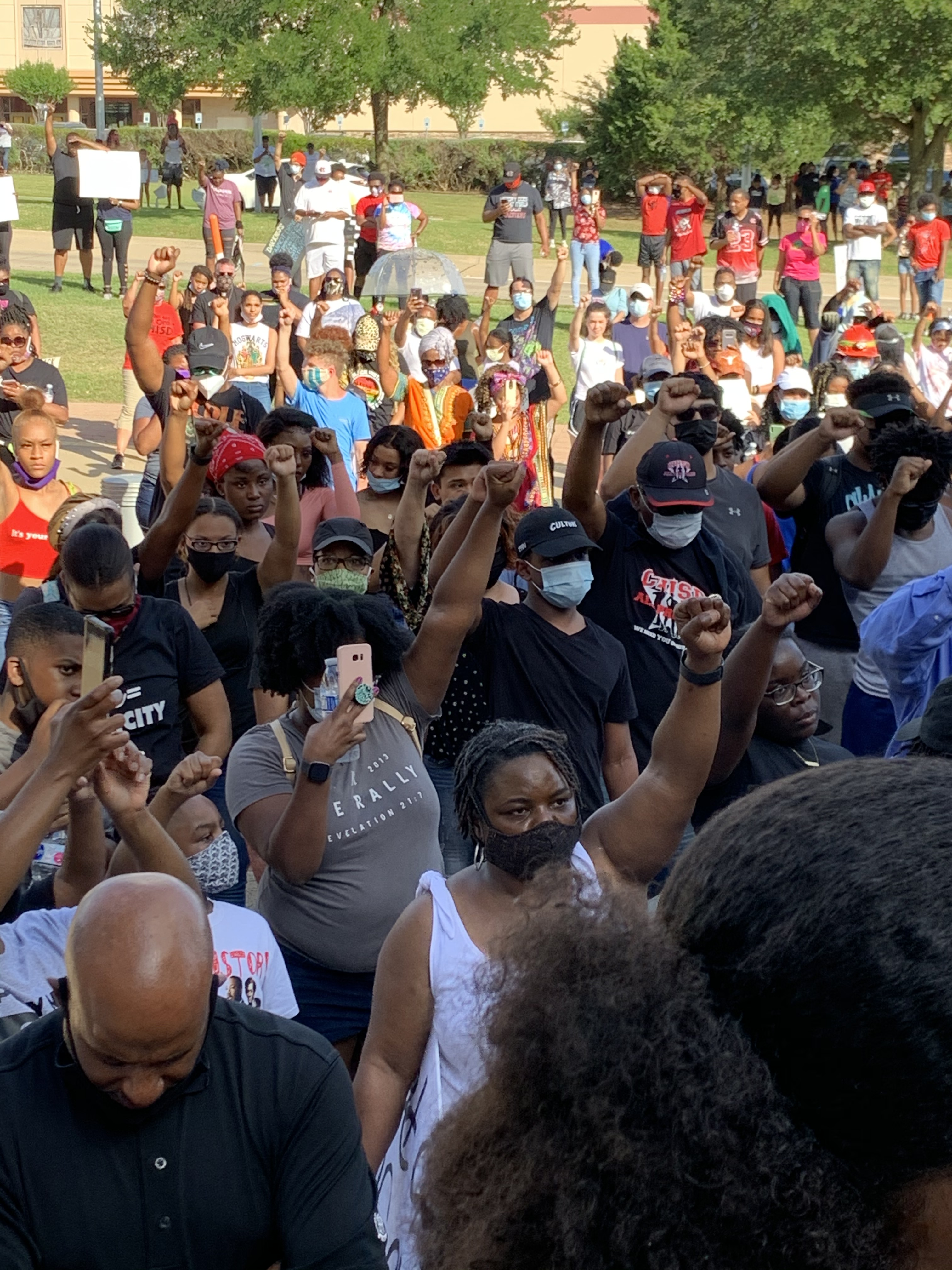 Protesters in Cedar Hill Rally for Black Lives