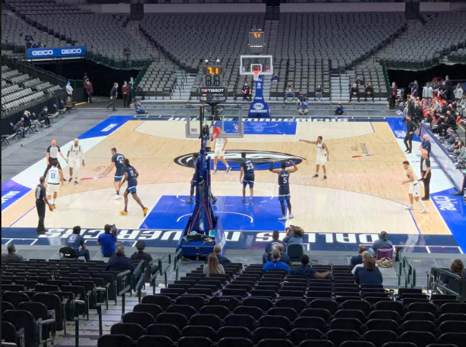 Mavs Host Final Preseason Game With No Fans at AAC