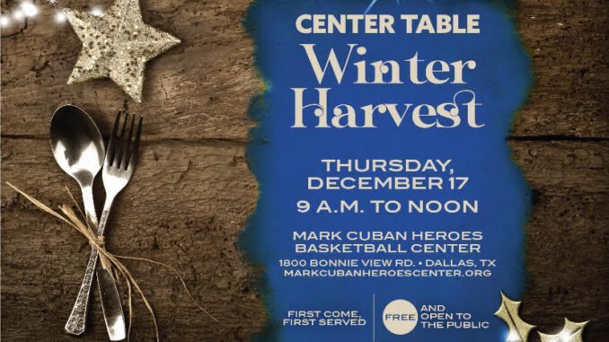 Mark Cuban Heroes Basketball Center to Host Final 2020 Center Table Drive-Up Providing Food Boxes to 400 Families on December 17th