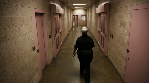 Inside the Kays Tower at Lew Sterrett Jail in Dallas