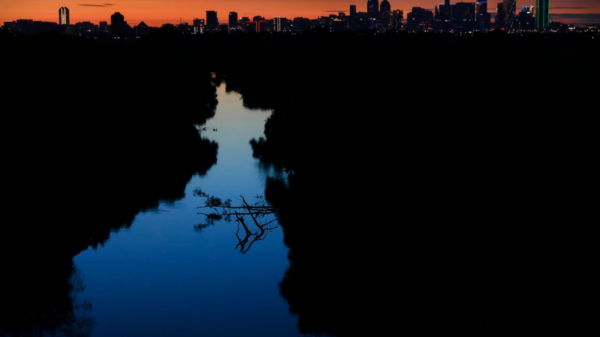 Sun Rises over the Trinity River