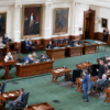 The Texas Senate meets for about an hour and a half during the first called special