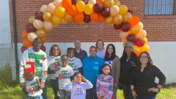 Orion Jean with family and supporters