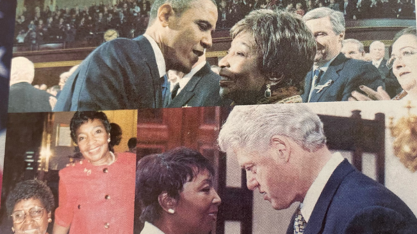 President Clinton and Obama. Rep. Barbara Jordan