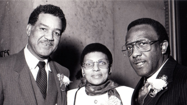 William Thomas and Mavis and Richard Knight