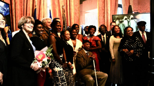 Artists and patrons alike gathered at the Consulate General of France