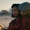 Jonathan Majors with onscreen wife Christina Jackson who plays Daisy Brown