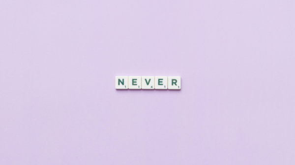 never