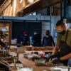 Chef Gregory Gourdet working in Kann_s kitchen- Sydnie Edelman