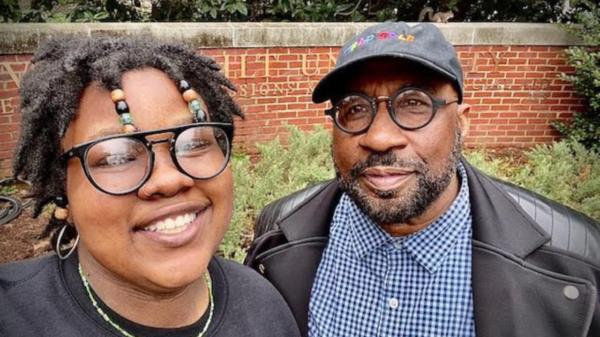 Hailee and her father, Vincent Hall