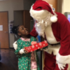 Santa visited the Parkland Burn Center