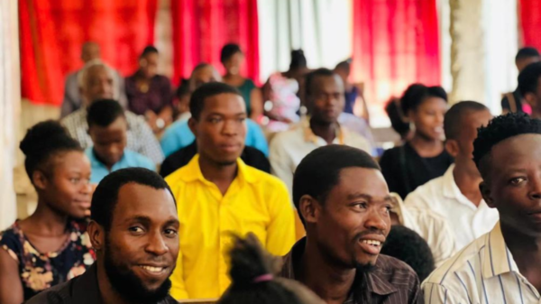 Worshippers of the Jacmel International Christian Church