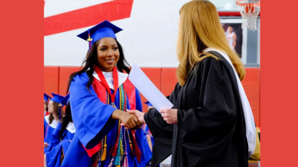 Kendall Gayle Washington at high school graduation