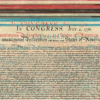 An 1831 print of the Declaration of Independence