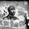 A memorial to Tupac Shakur