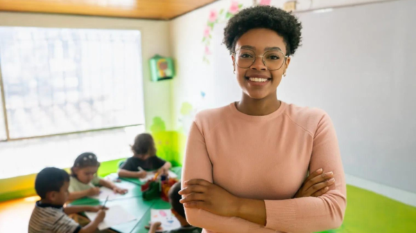 A happy teacher