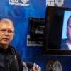 Dallas Police Maj. Max Geron announces the arrest of Kendrell Lavar Lyles,