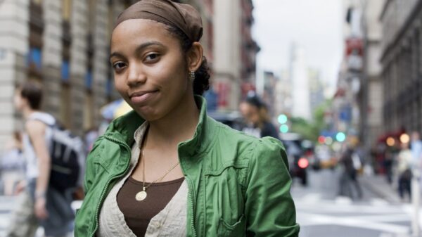 Portrait of young Hispanic woman