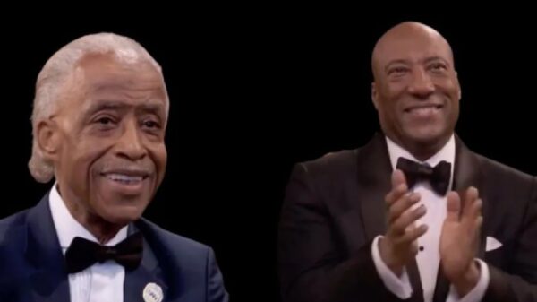 The Rev. Al Sharpton (L) and Byron Allen