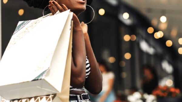 Woman with shopping bag