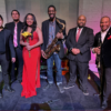 Erika Nicole Johnson poses with The Hot Five Band