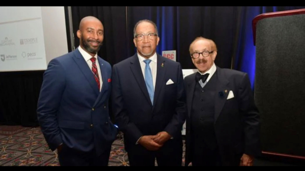 Fred Shropshire, keynote speaker Ben Chavis and Robert W. Bogle,