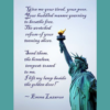 Statue of Liberty and Emma Lazarus’ inscription