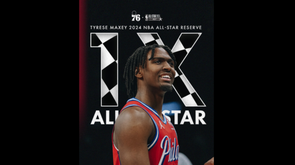 TYRESE MAXEY NAMED TO NBA ALL-STAR TEAM