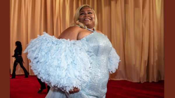 Da’Vine Joy Randolph arrives at the Oscars