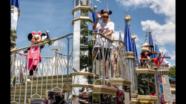 Coach Staley celebrates historic Women’s College Basketball National Championship at Disney