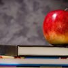 Apple on book